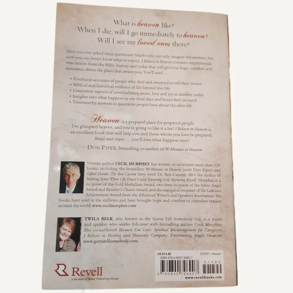 I Believe in Heaven: Real Stories from the Bible History & Today by Murphey/Belk